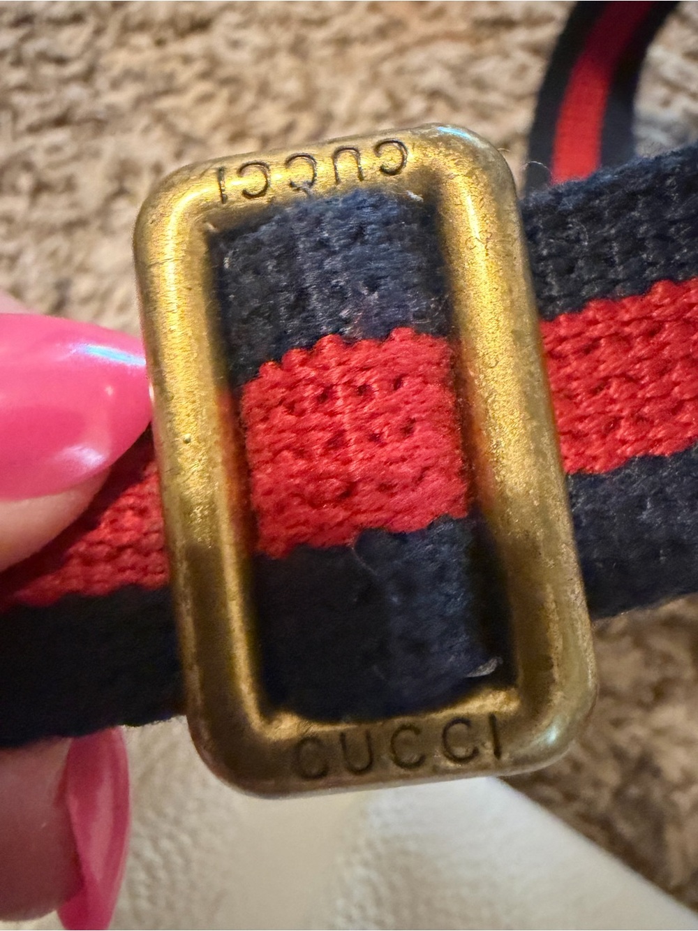 Authentic Gucci Beltbag Belt Logo Ivory Leather - Picture 8 of 8